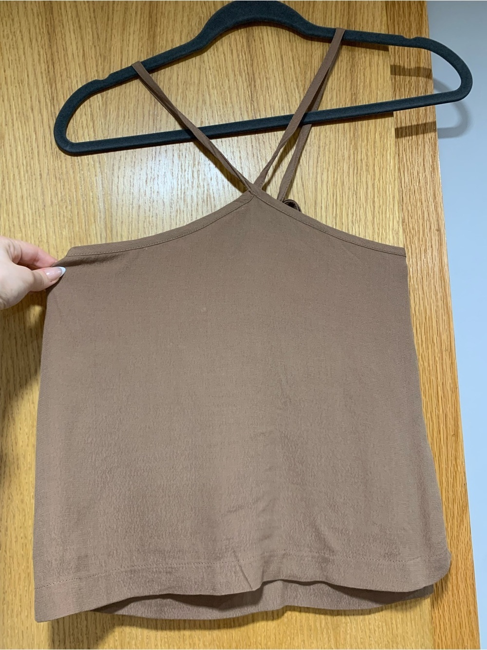 Olivaceous Tan Halter Tank - Size Small